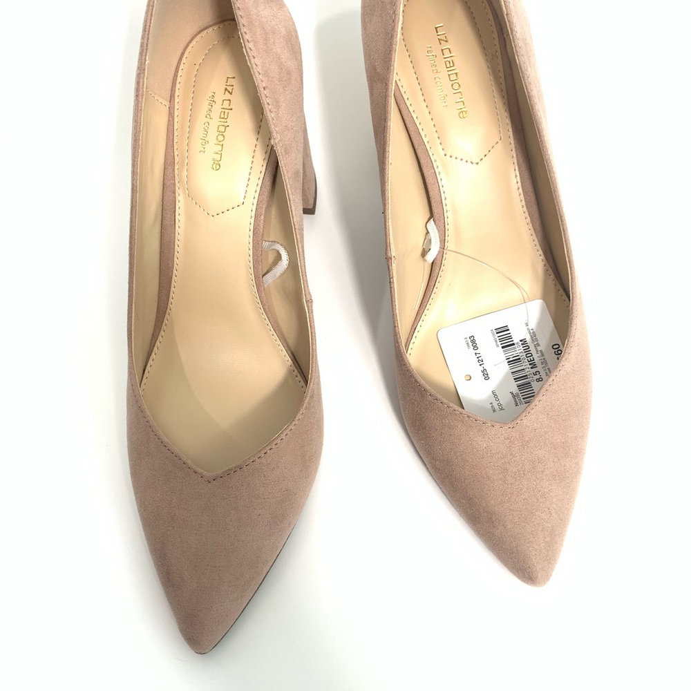 Liz Claiborne Haslett Pink Sz 8.5M Block Heel Shoe - Picture 8 of 9